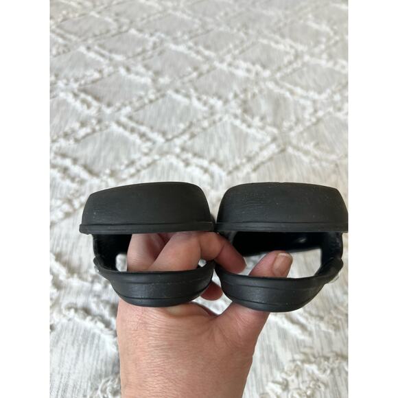 Crocs Olivia Black Gem Slingback Slip-On Comfort Round Toe Flats Sz 10 - Picture 8 of 9